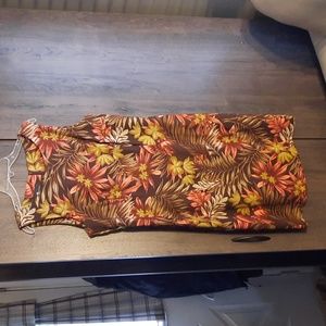 Tropical print dress